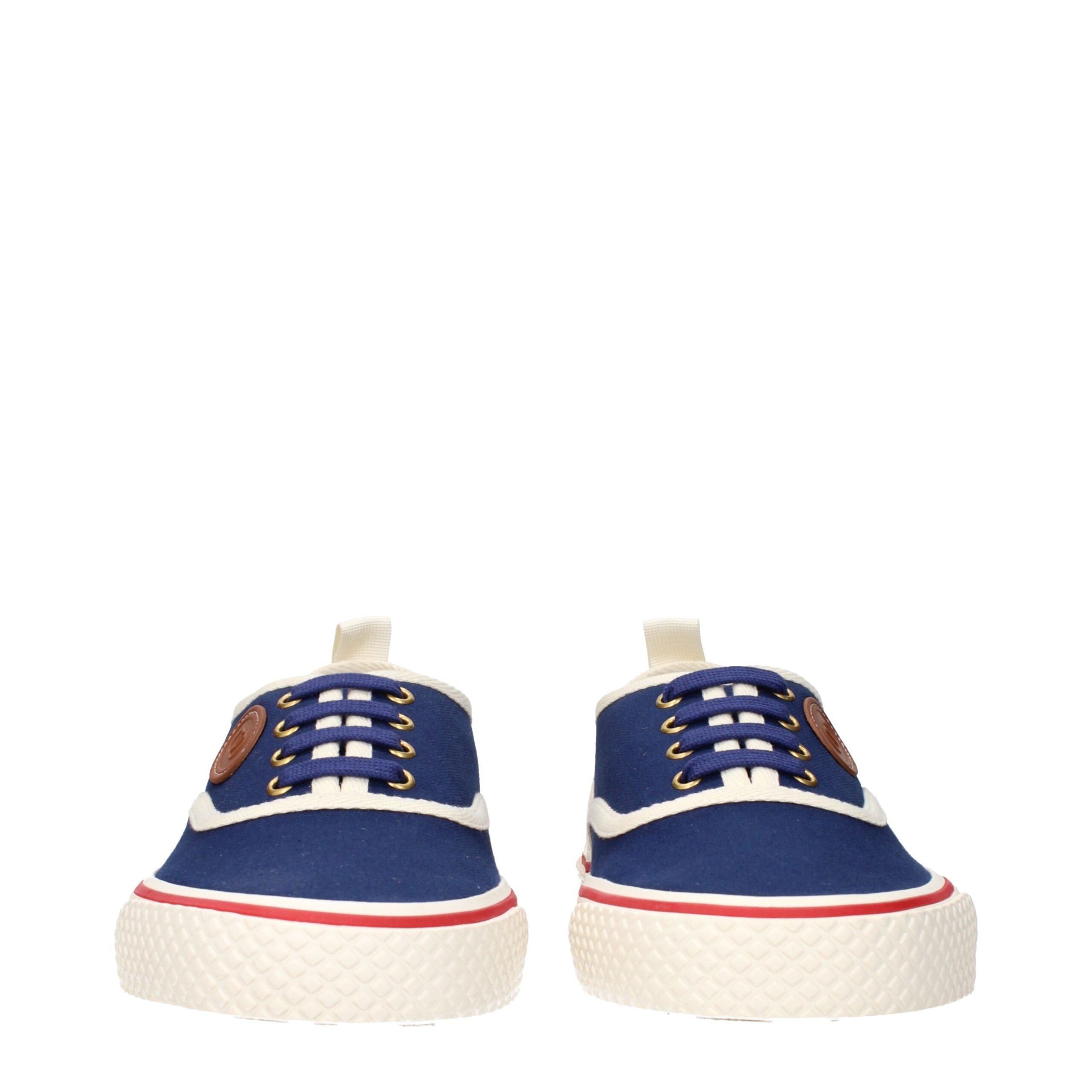 Valentino Garavani Blue Fabric Low Top Sneakers