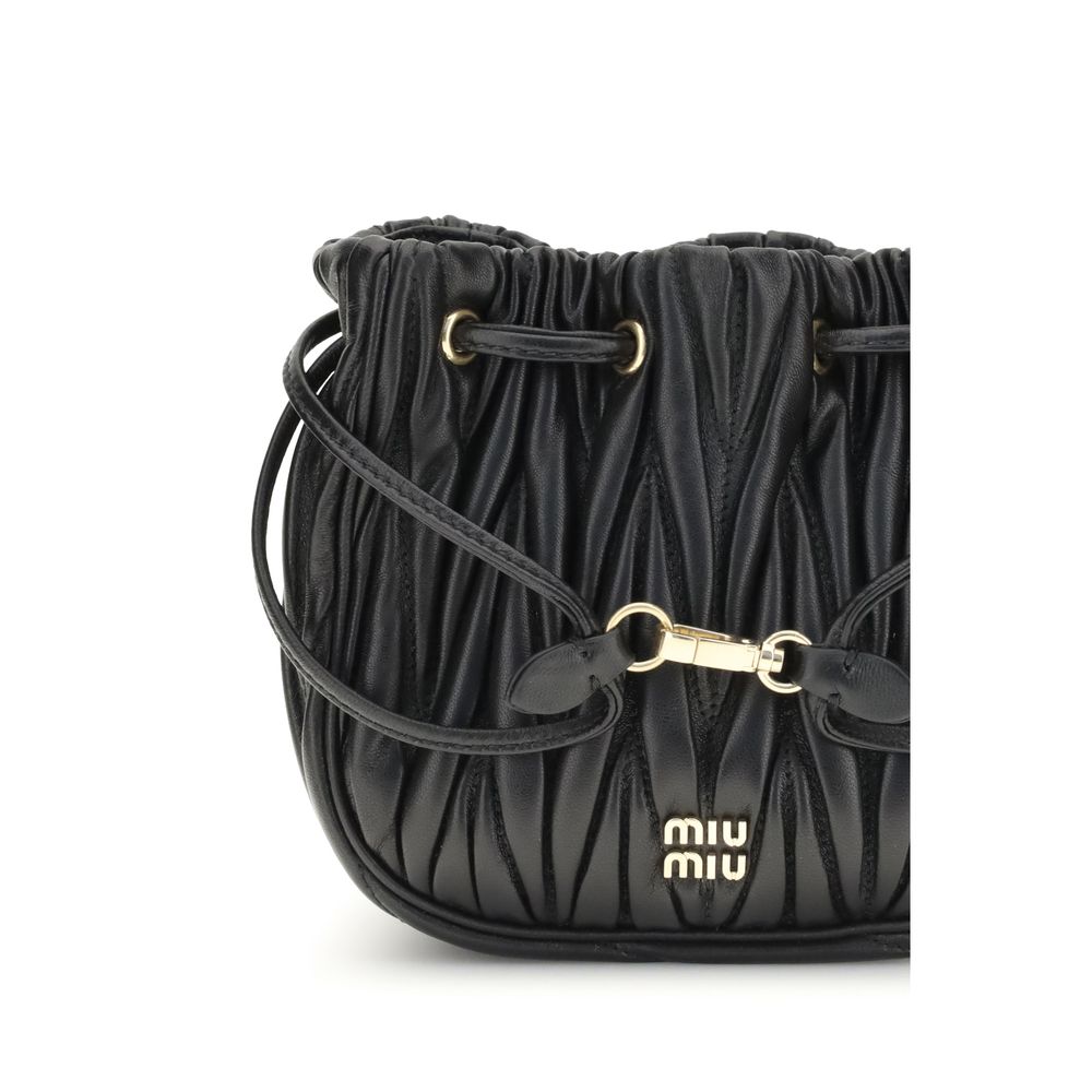 Miu Miu Matelassé nappa leather Pouch