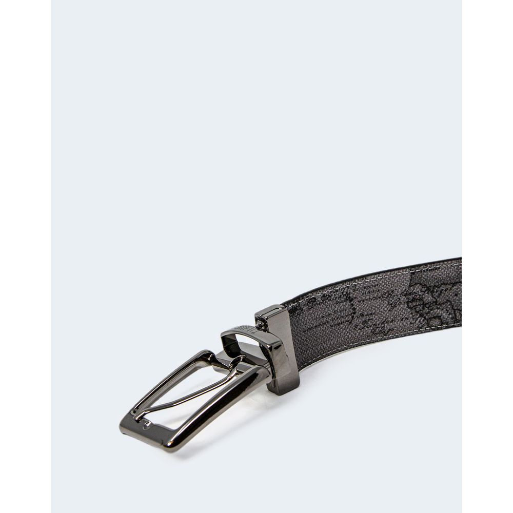 Alviero Martini Prima Classe Black Leather Regular Belt