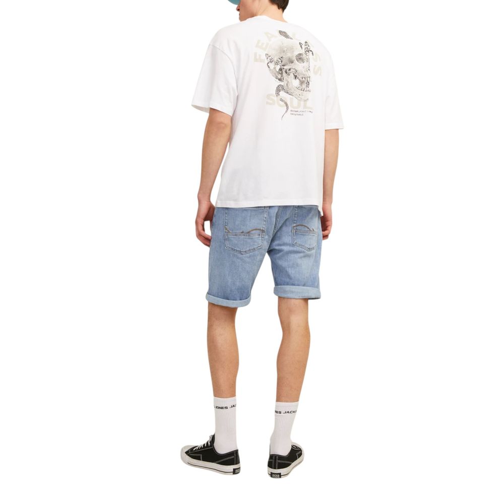 Jack Jones Light Blue Cotton Bermuda Shorts