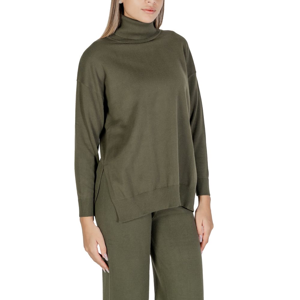 Cleré Green Viscose Turtleneck