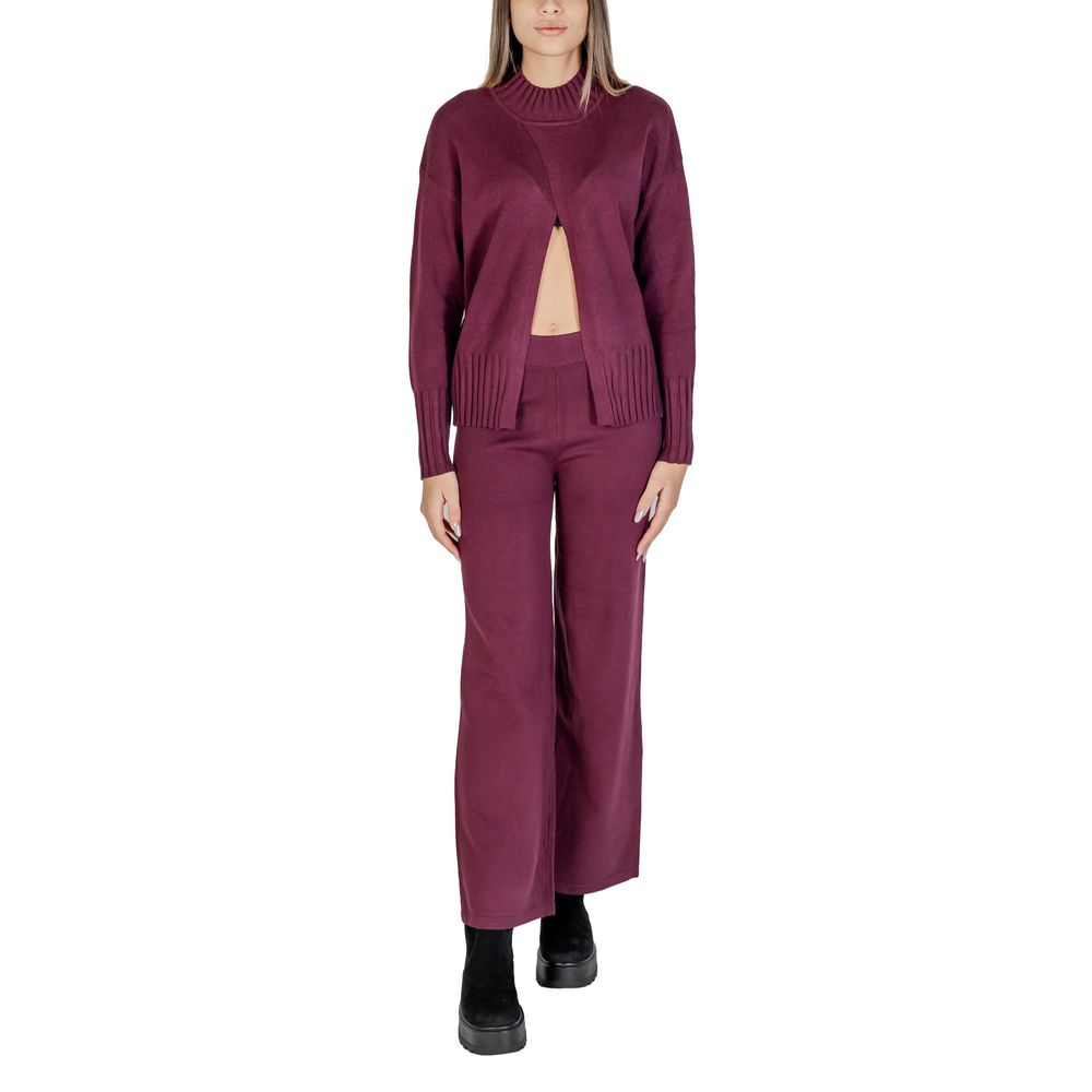 Cleré Purple Viscose Cardigan
