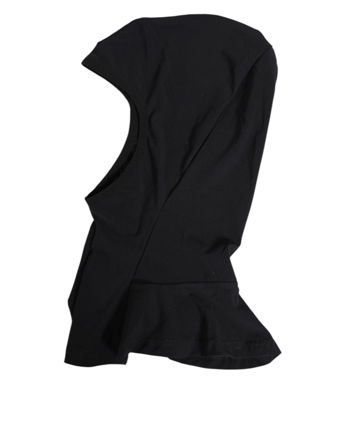 Dolce & Gabbana Black Nylon Elastane Balaclava Hood Face Cover Hat