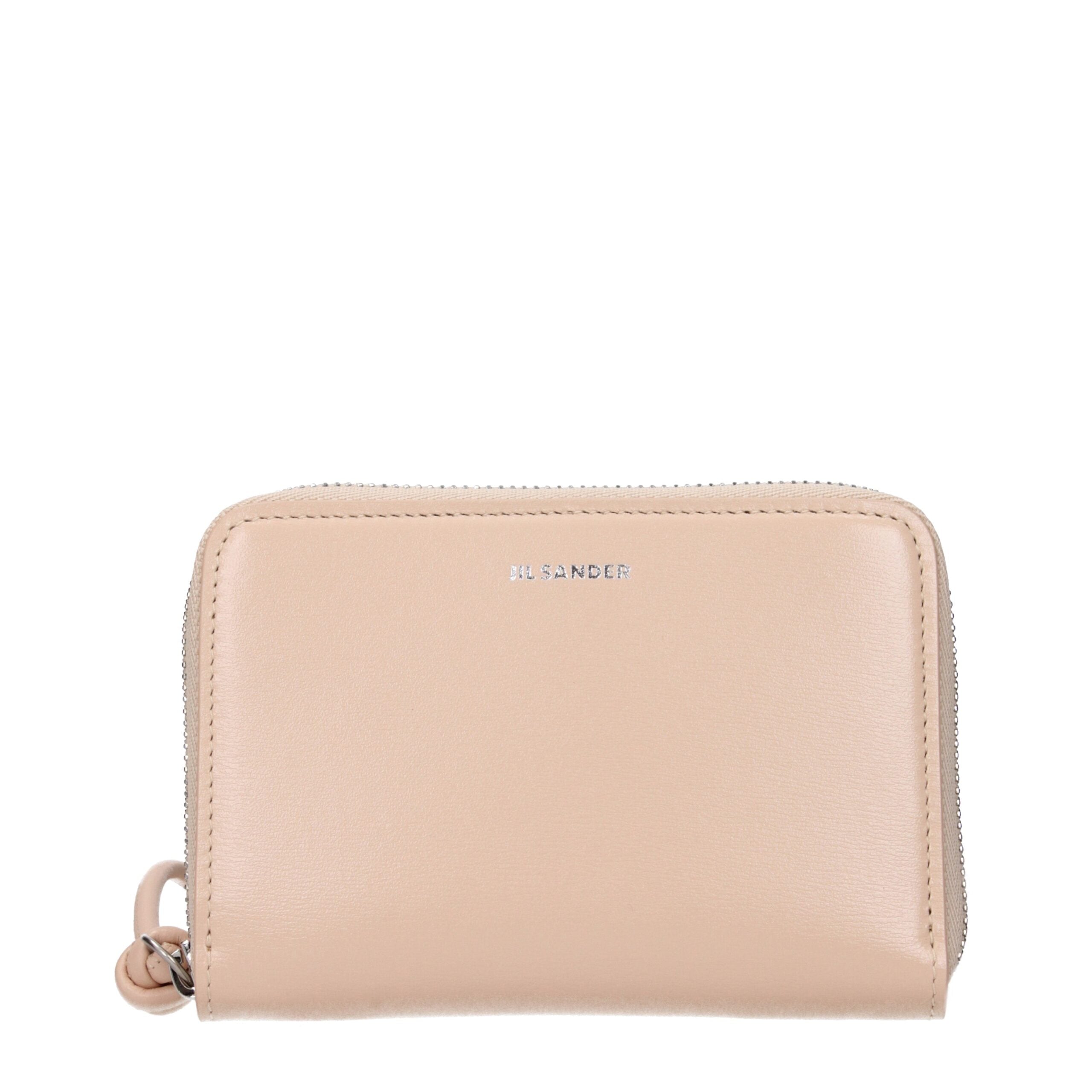 Jil Sander Pink Leather Wallet