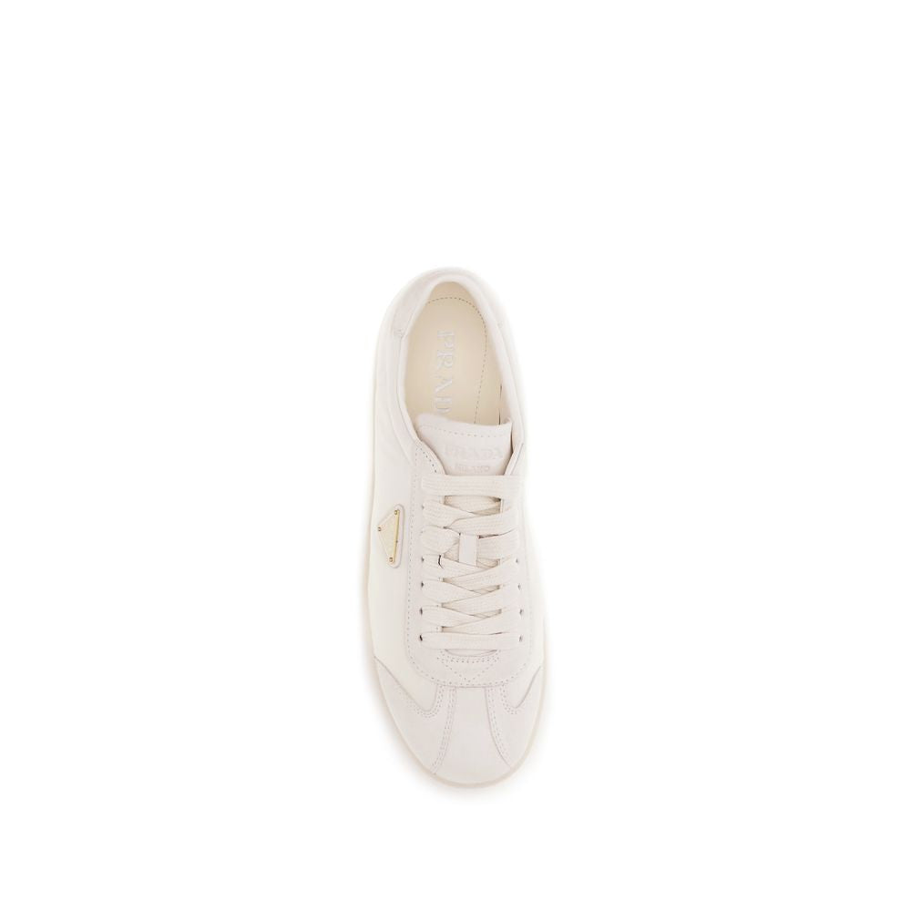 Prada Beige Polyamide Low Top Sneakers