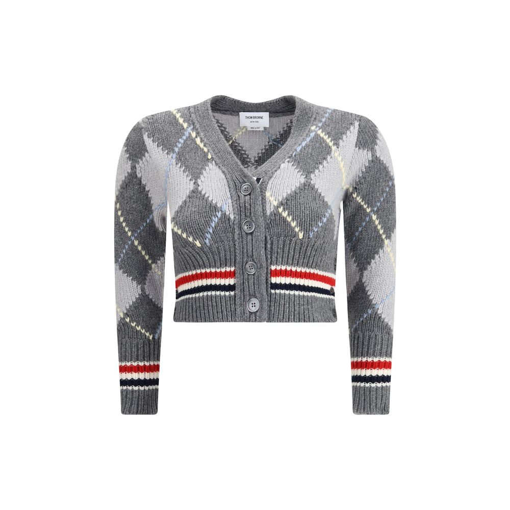 THOM BROWNE V NECK CARDIGAN スウェット カーディガン Wool 4 Bar V Neck Cardigan | Thom Browne