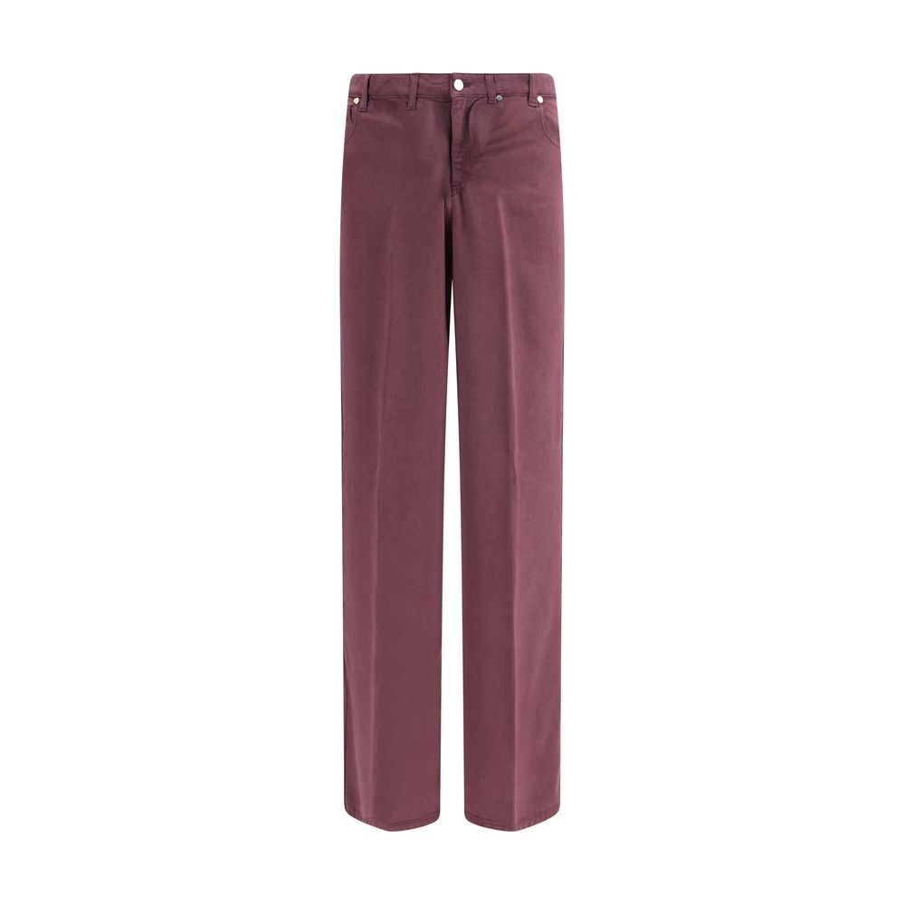 Cruna Purple Tencel Relaxed Fit Jeans