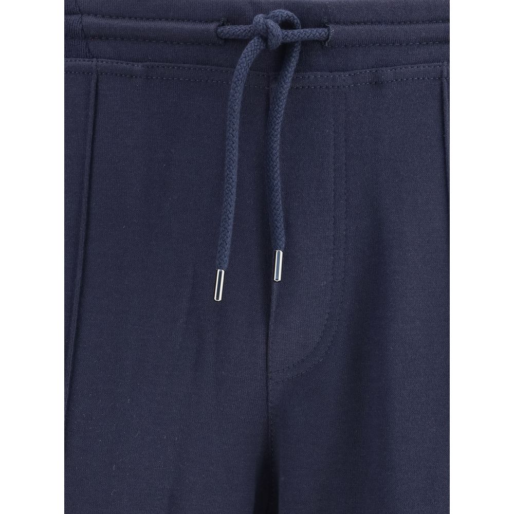 Brunello Cucinelli Blue Cashmere Athletic Pants