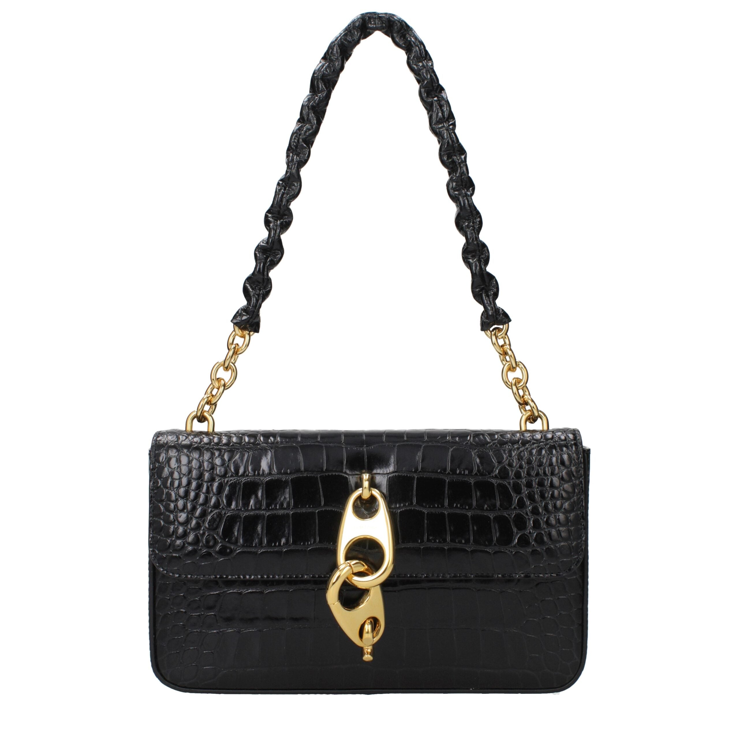 Tom Ford Black Leather Shoulder Bag