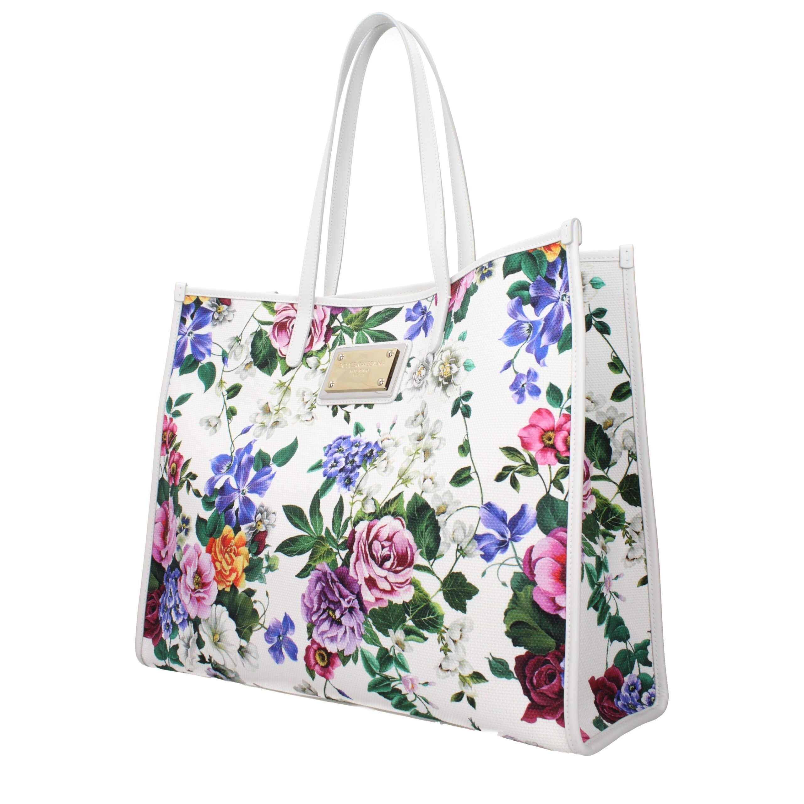 Dolce & Gabbana White Fabric Shoulder Bag