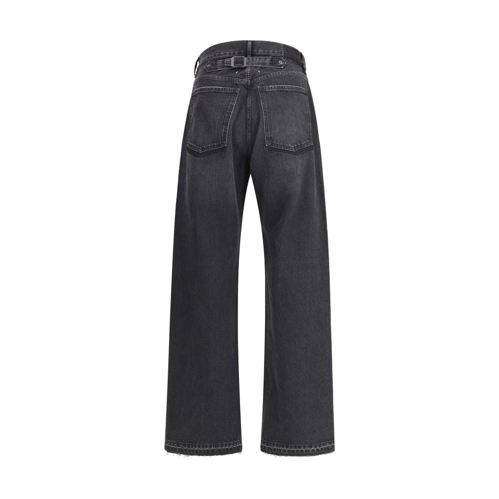 Margiela Black Cotton High-Waisted Jean