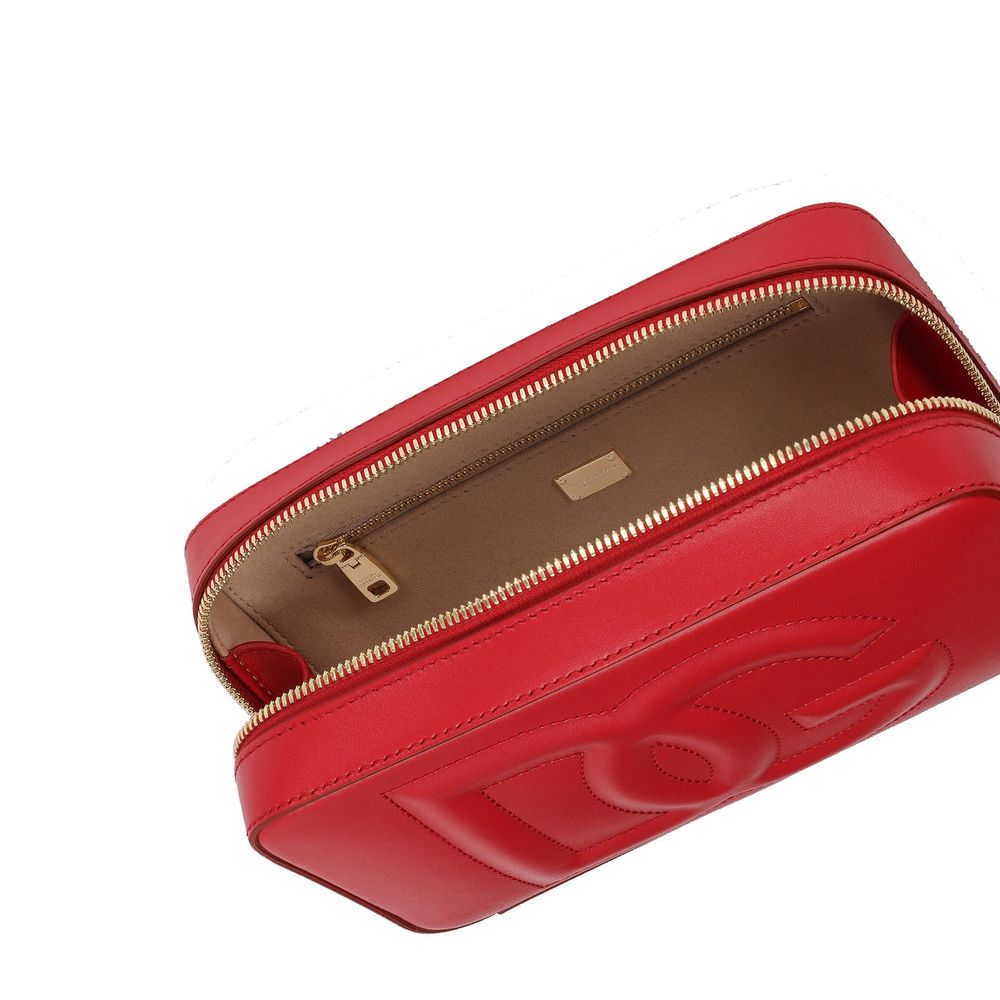 Dolce & Gabbana Red Calfskin Crossbody Bag