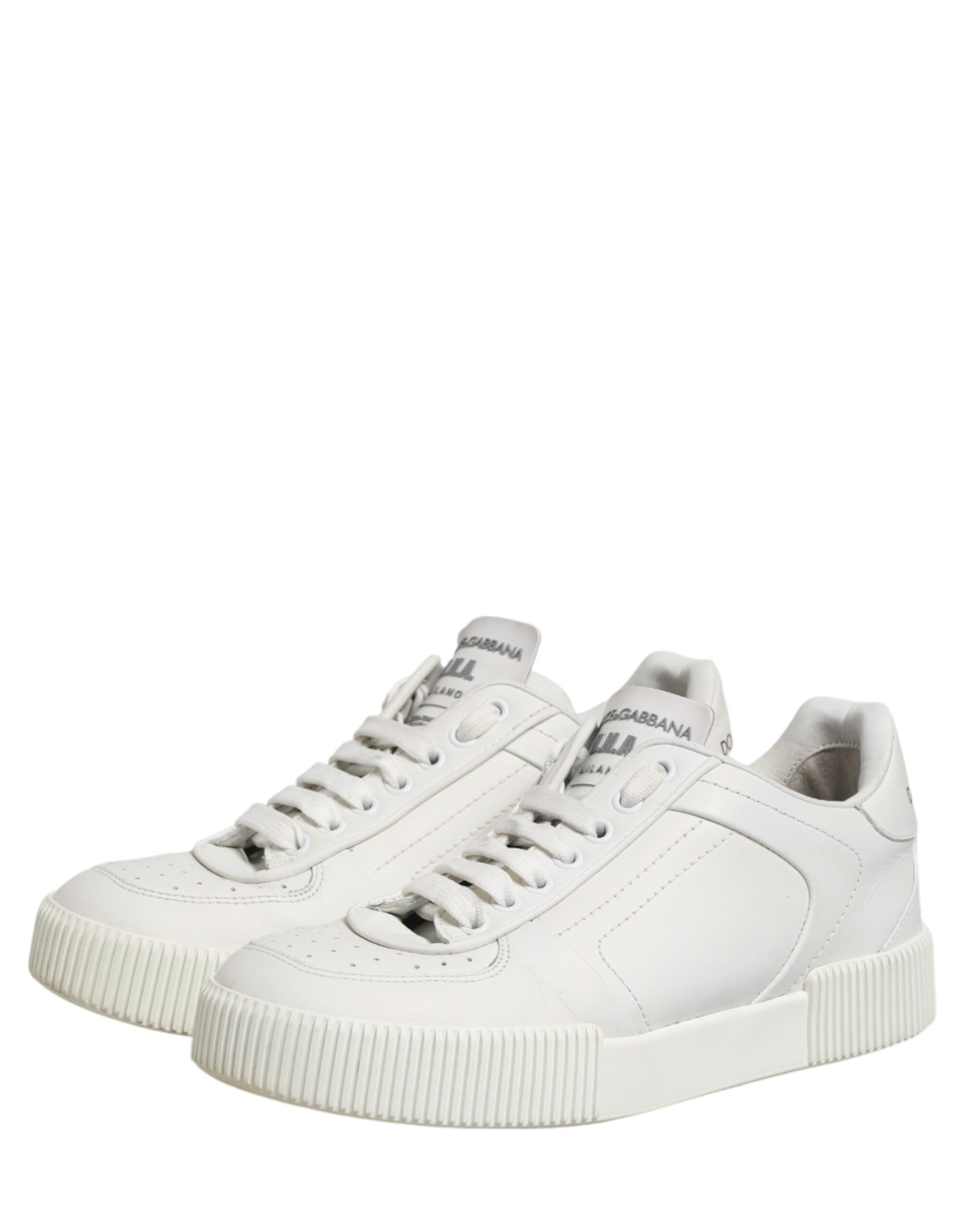 Dolce & Gabbana White MIAMI Calf Low Top Men Sneakers Shoes