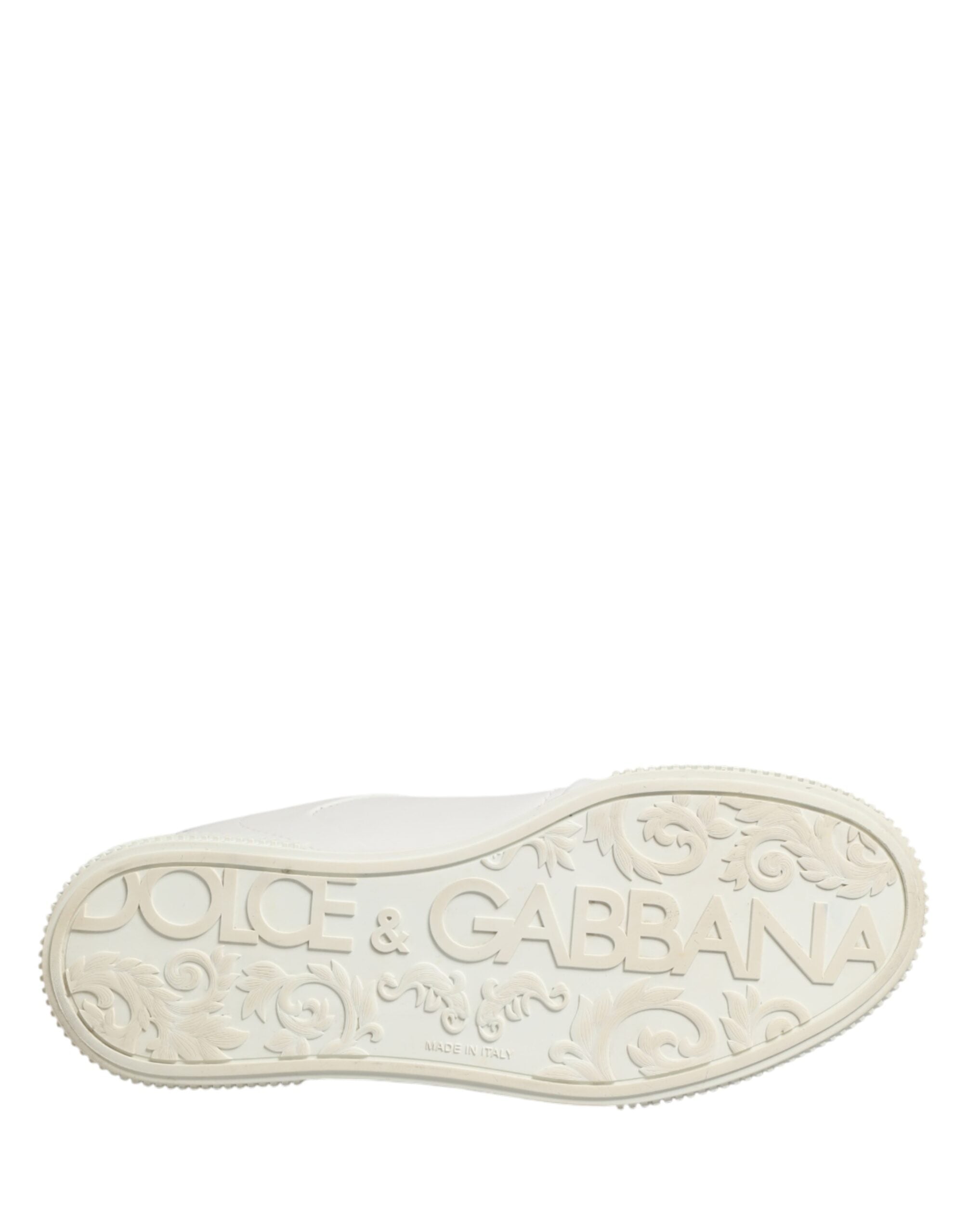 Dolce & Gabbana White MIAMI Calf Low Top Men Sneakers Shoes