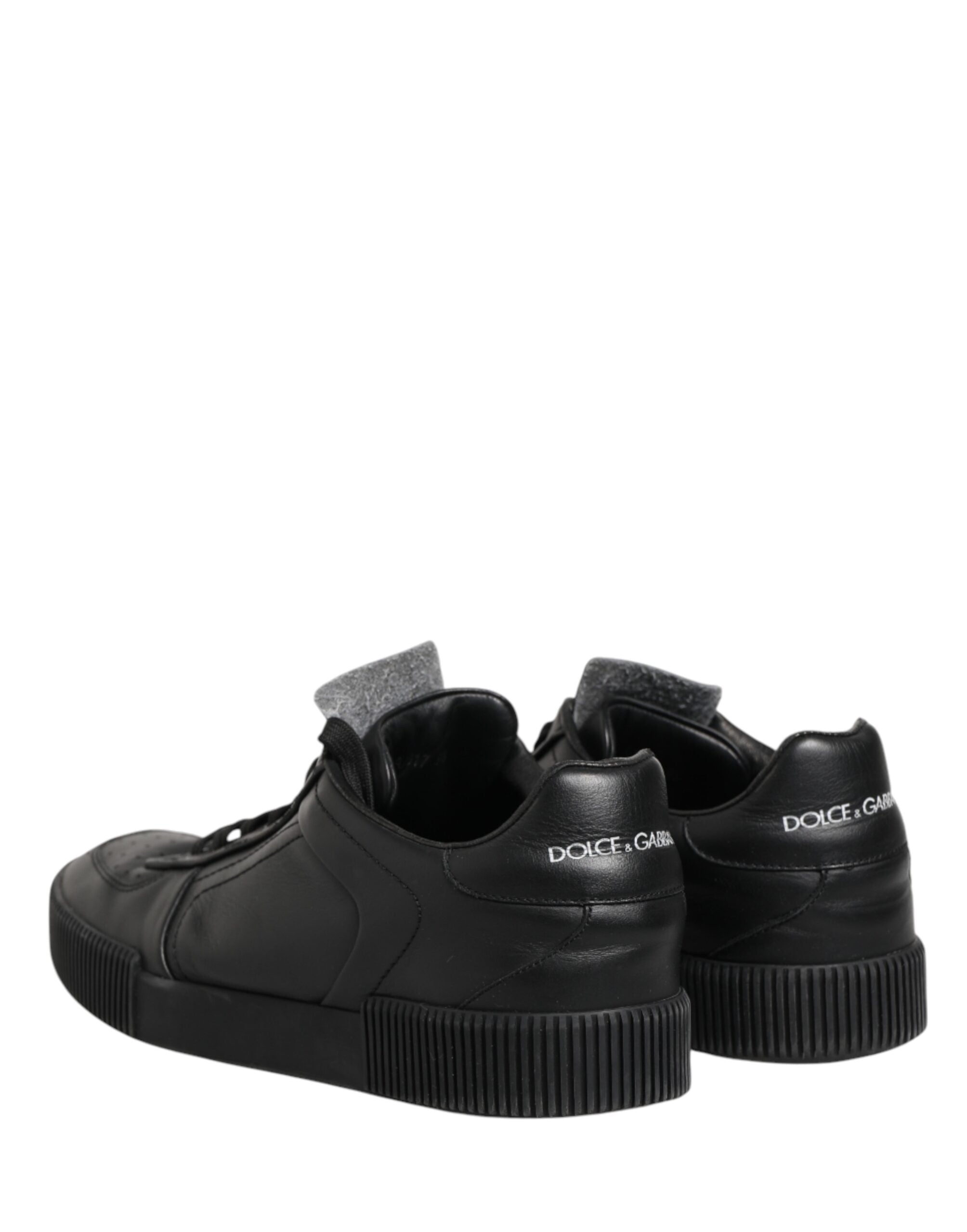 Dolce & Gabbana Black MIAMI Calf Low Top Men Sneakers Shoes