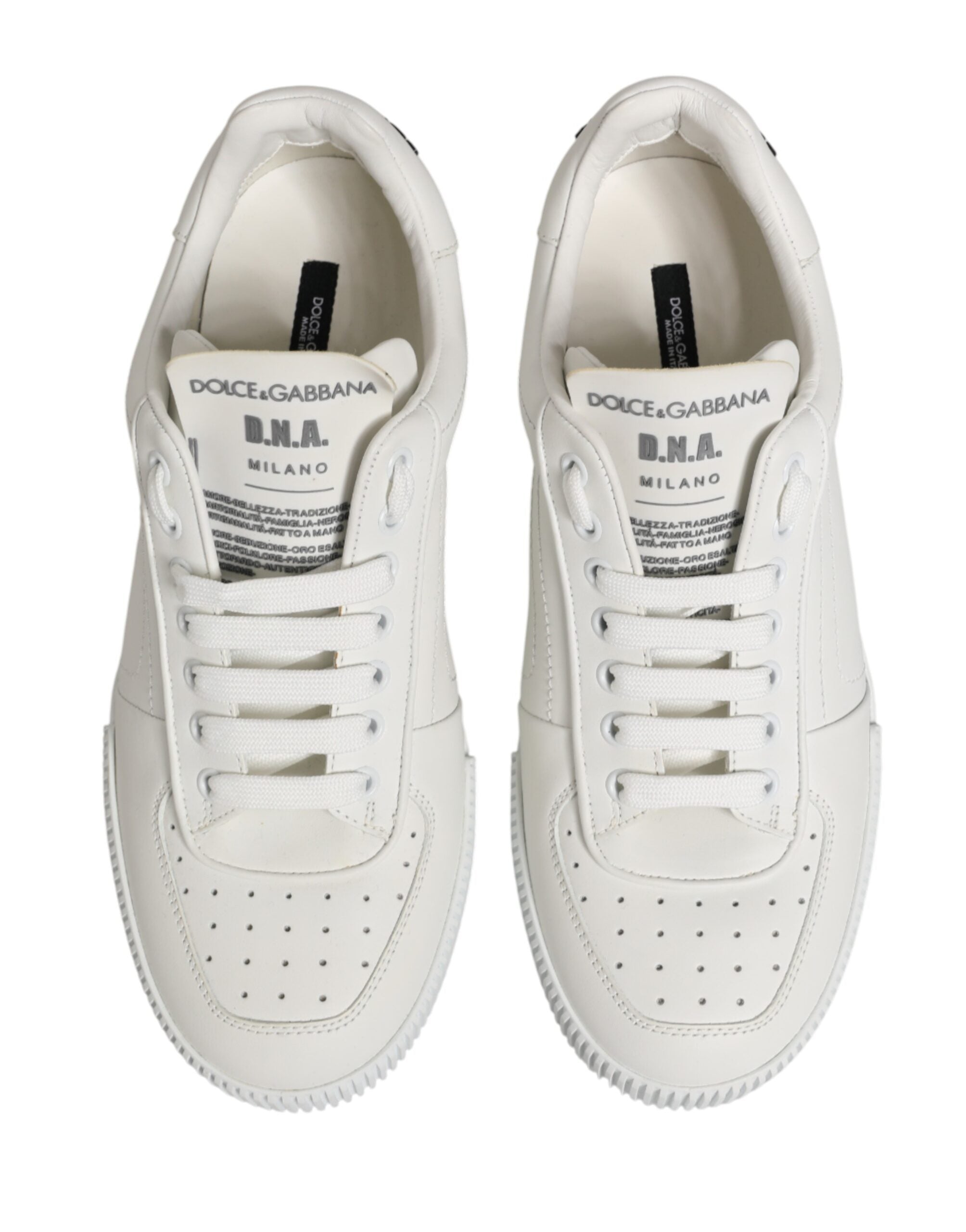 Dolce & Gabbana MIAMI Calf Low Top Men Sneakers White