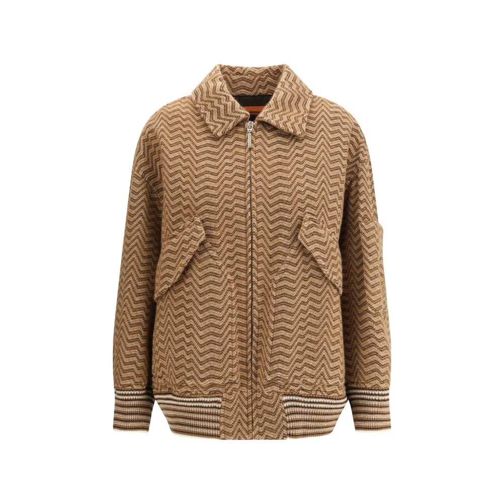 Missoni Brown Wool Bomber
