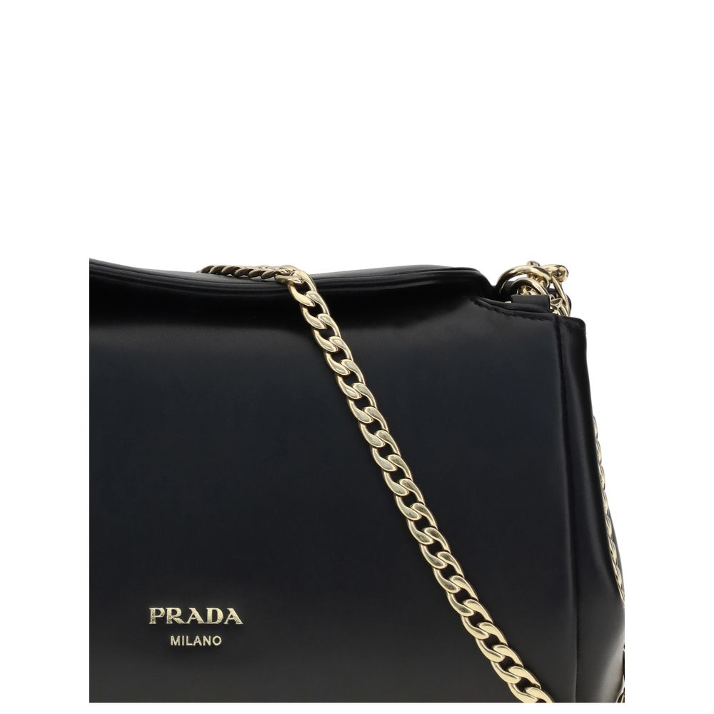 Prada Black Lamb Ovis Aries Aries Shoulder Bag