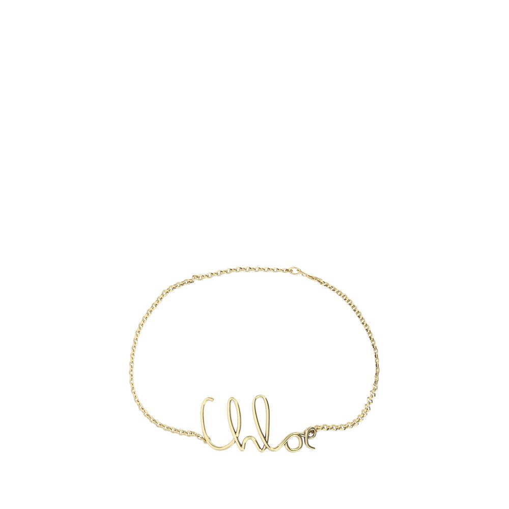 Chloé Gold Brass Thin Belt