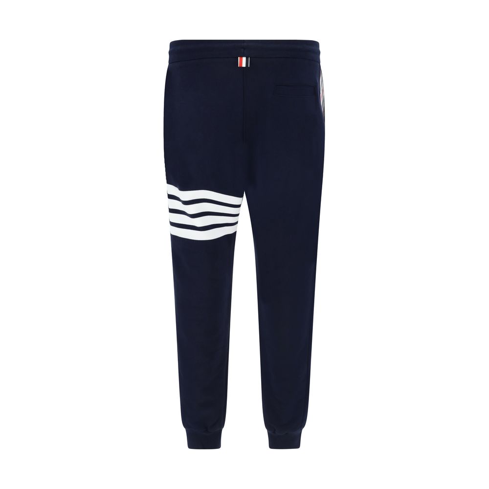 Thom Browne Blue Cotton Casual Pants