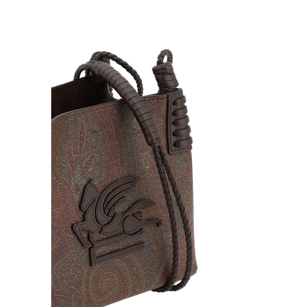 Etro Brown Fabric Handbag