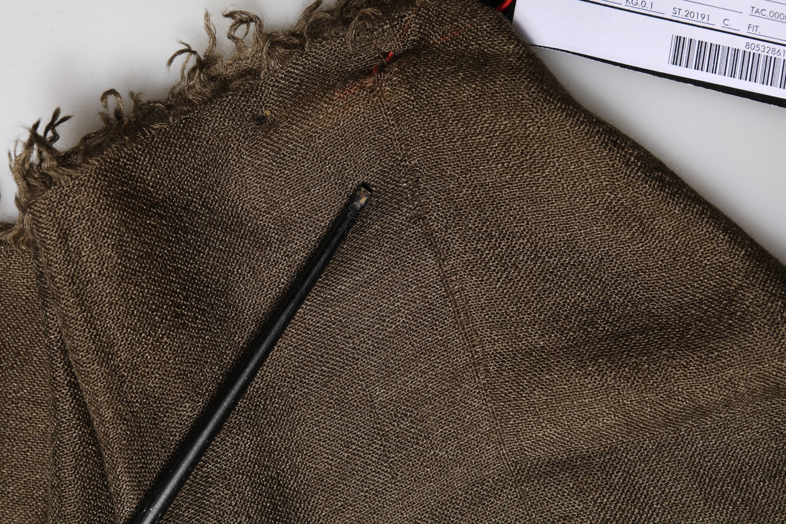 Dolce & Gabbana Brown Cashmere Knit Neck Wrap Shawl Scarf