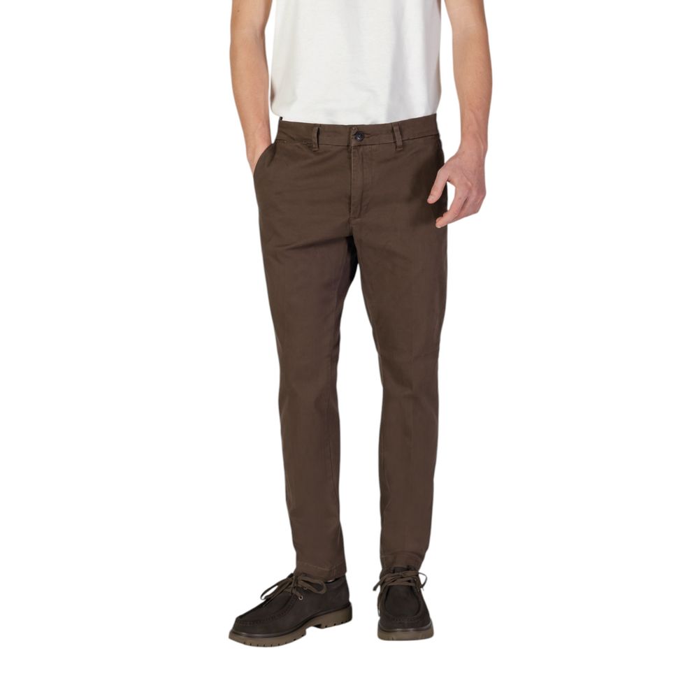 Borghese Brown Cotton Skinny Pants