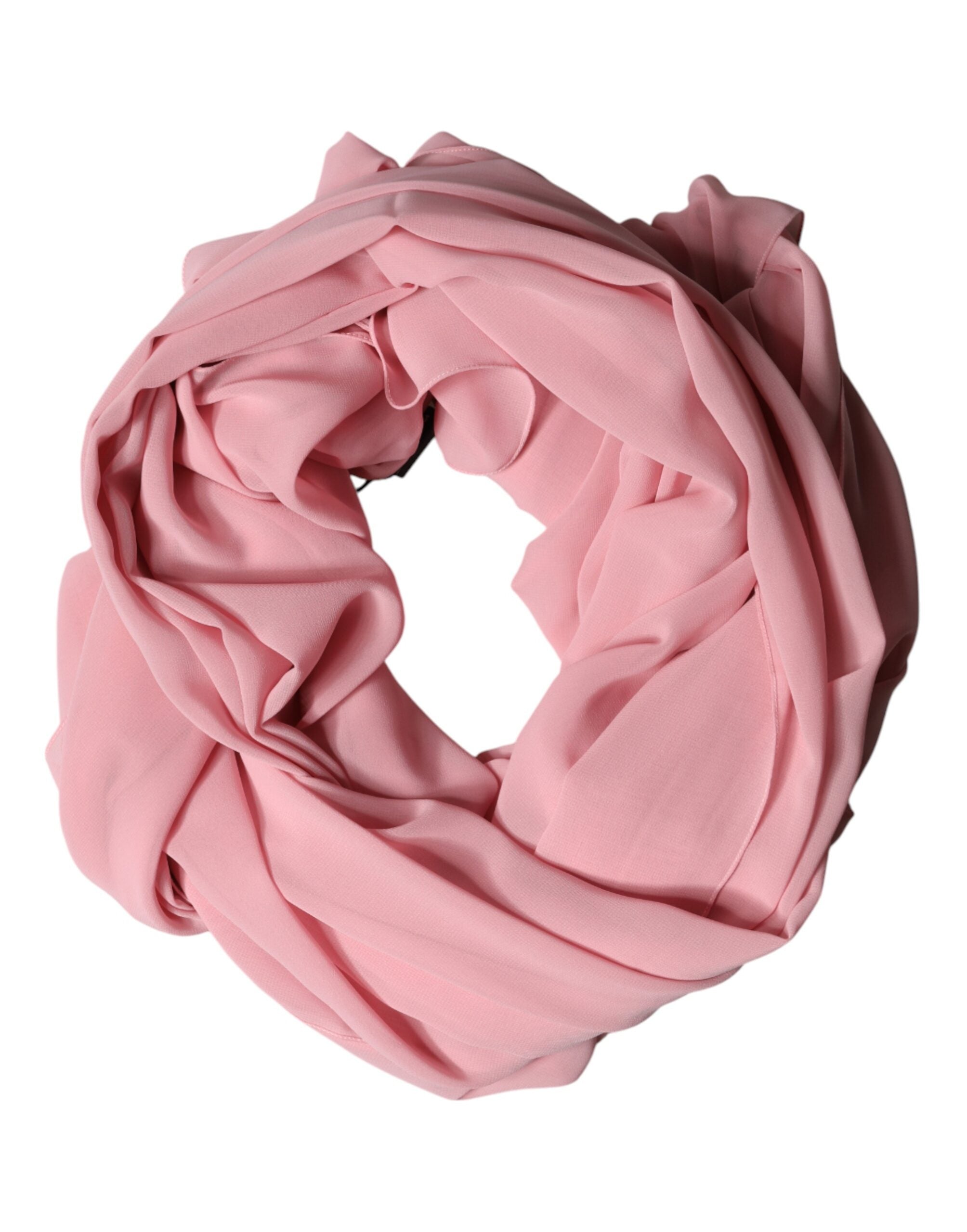 Dolce & Gabbana Pink Silk Stole Neck Wrap Shawl Men Scarf