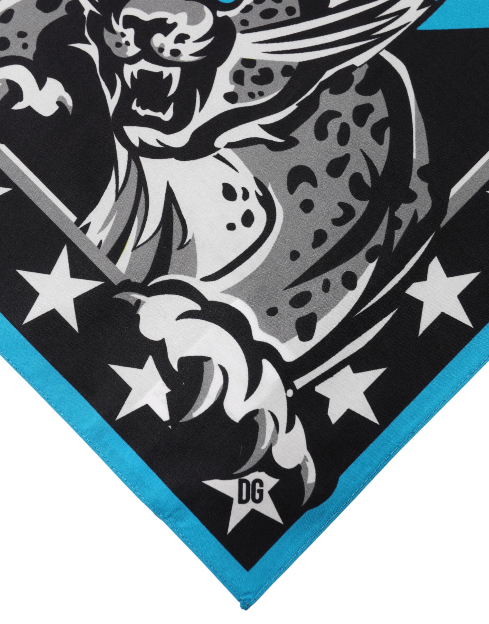 Dolce & Gabbana Multicolor DG Royals Square Foulard 51.5cm x 51cm Scarf