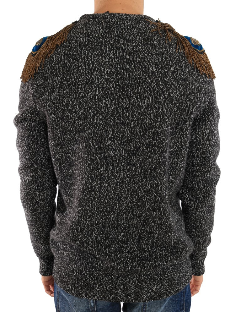 Elegant Gray Cashmere KING Sweater