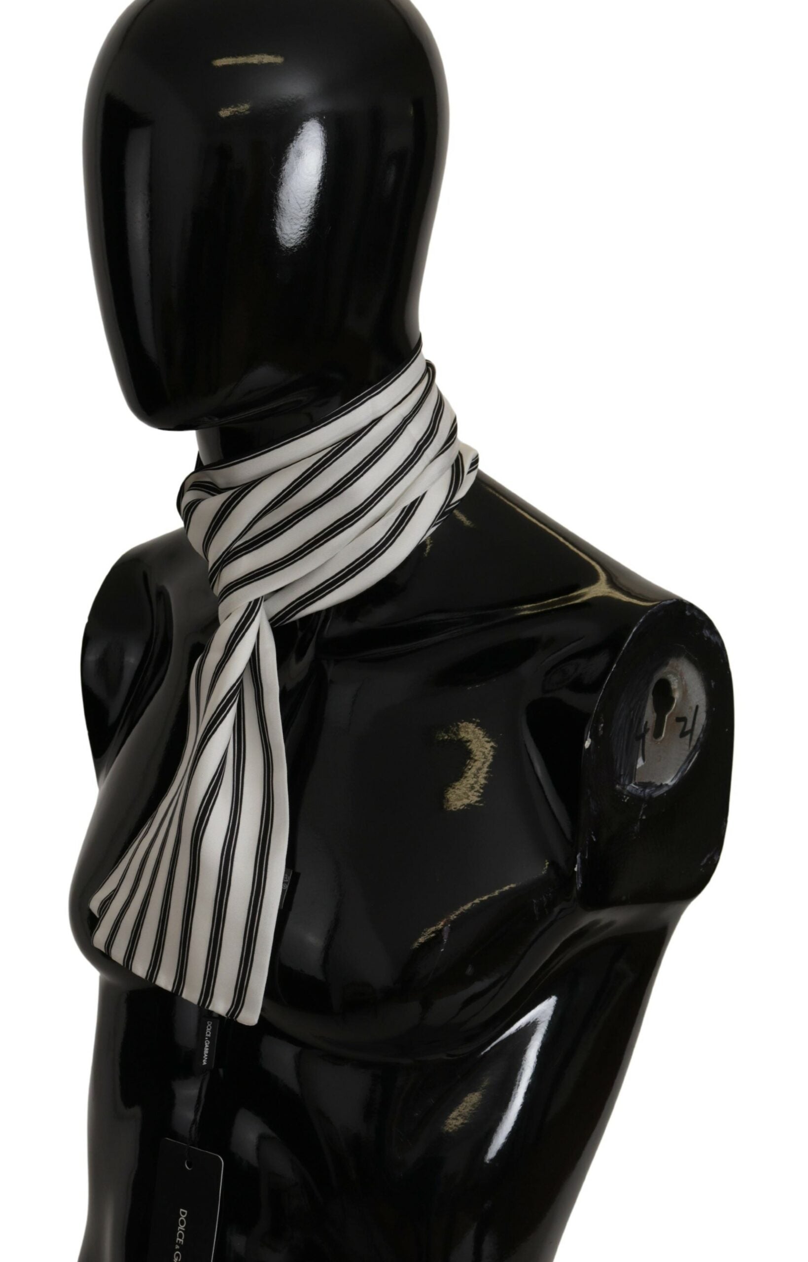 Elegant Striped Silk Men's Scarf