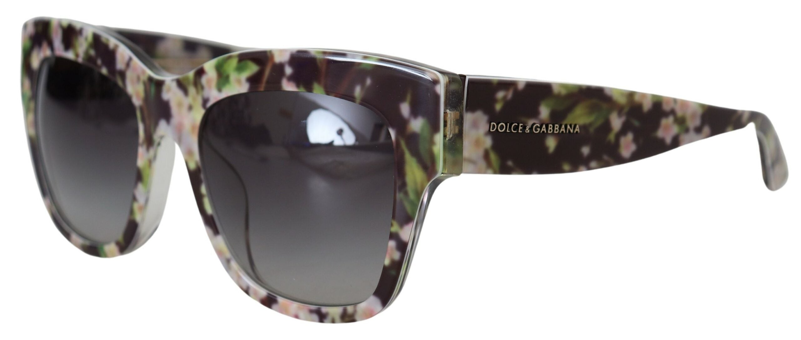 Elegant Black Multicolor Gradient Sunglasses