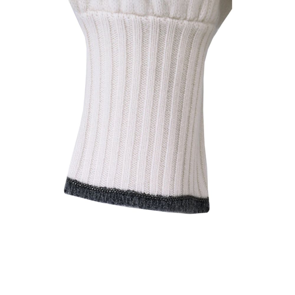 Brunello Cucinelli White Cashmere Cashmere Sweater
