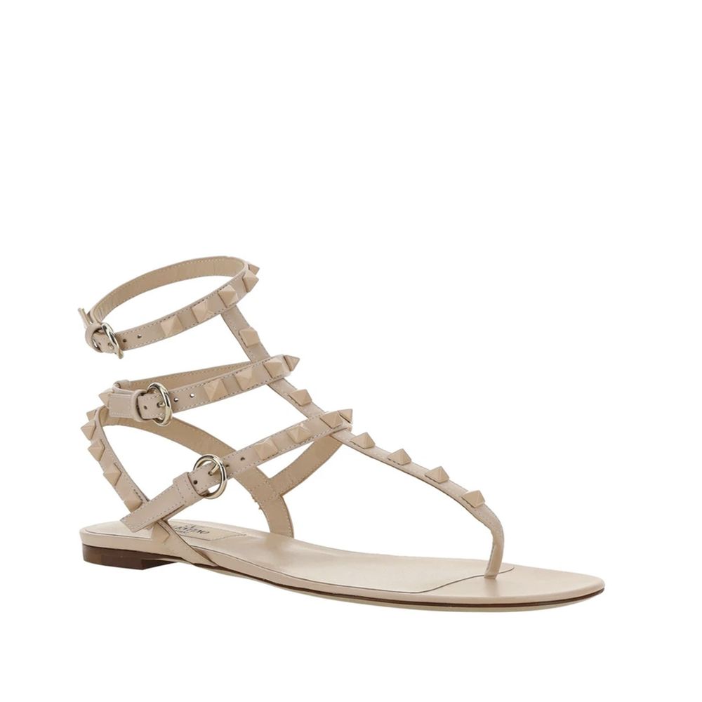 Valentino Garavani Multicolor Calfskin Strap-On Sandals