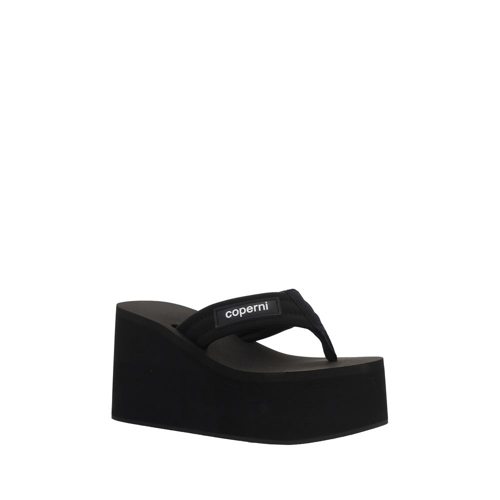 Coperni Black Polyamide Platform Sandals