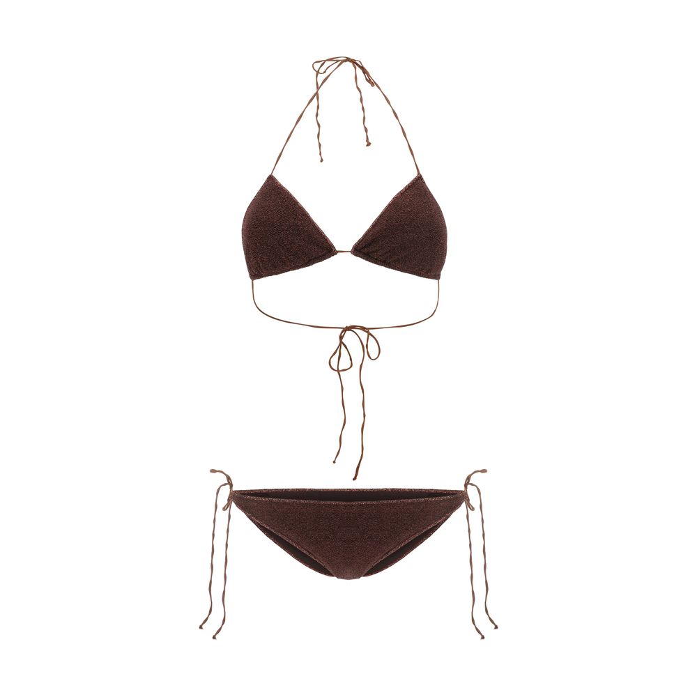 Oséree Brown Elastane Bikini