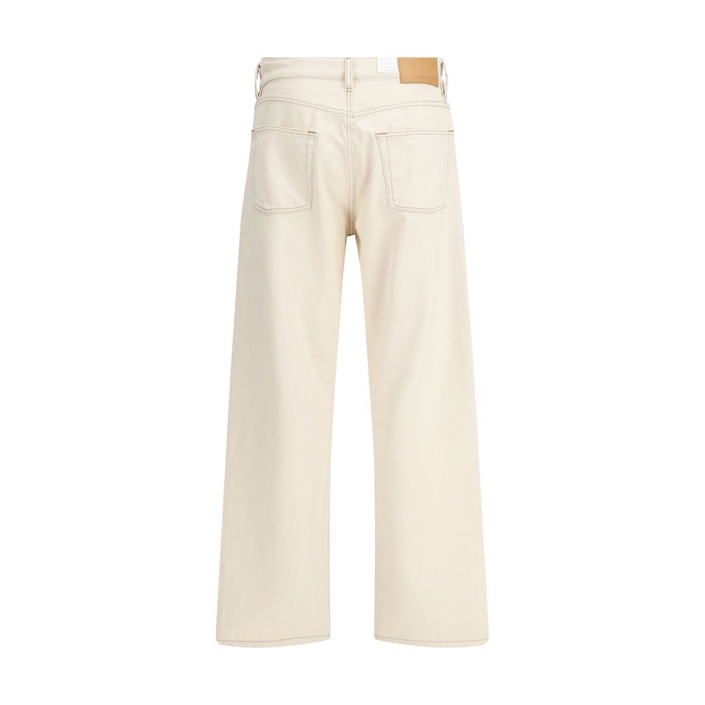 Sunflower Cream Cotton Relaxed Fit Jeans