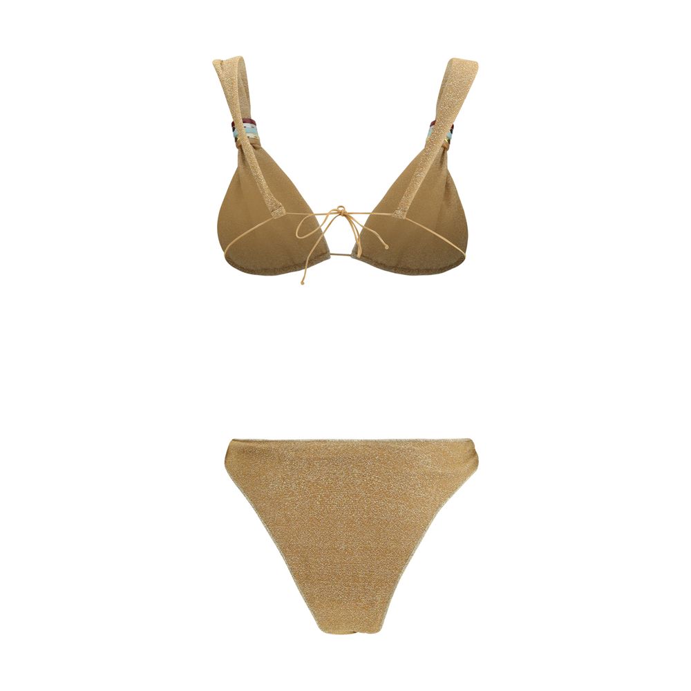 Oséree Gold Polyamide Bikini