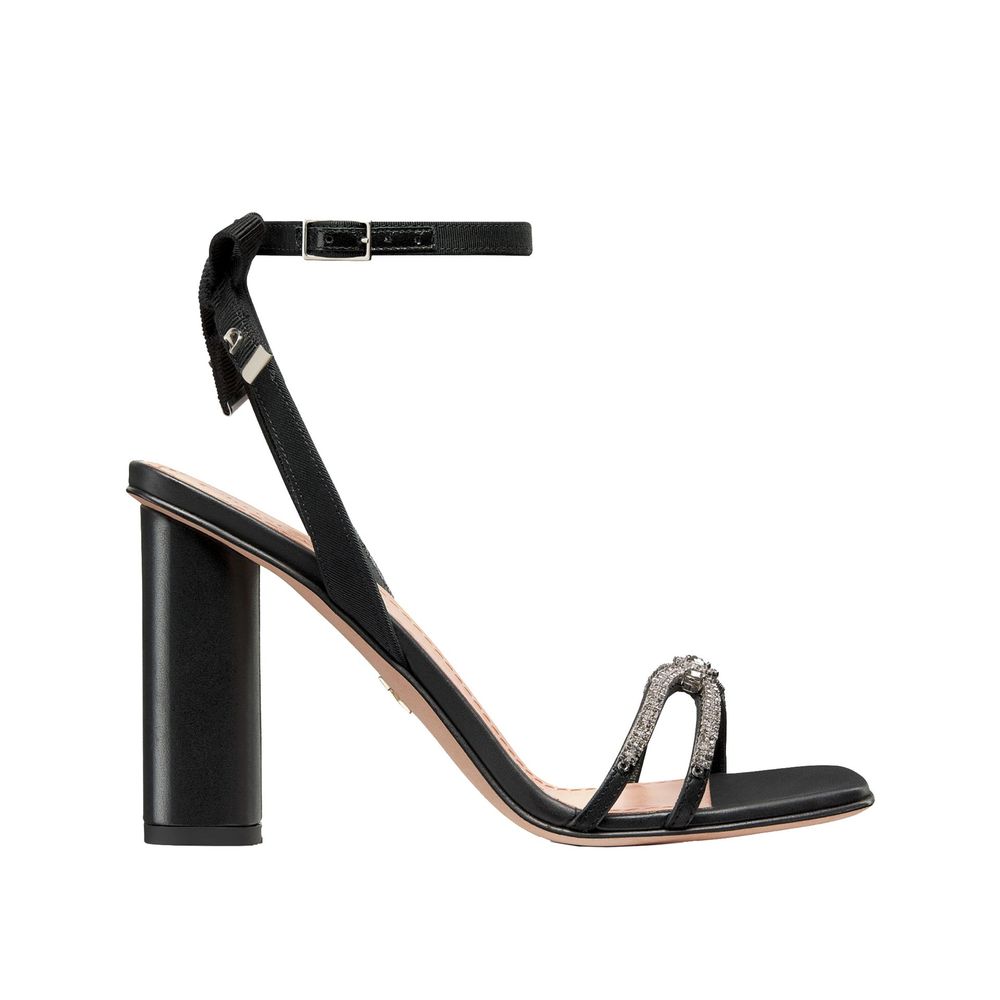 Dior Black Calfskin Stiletto Heel Sandals