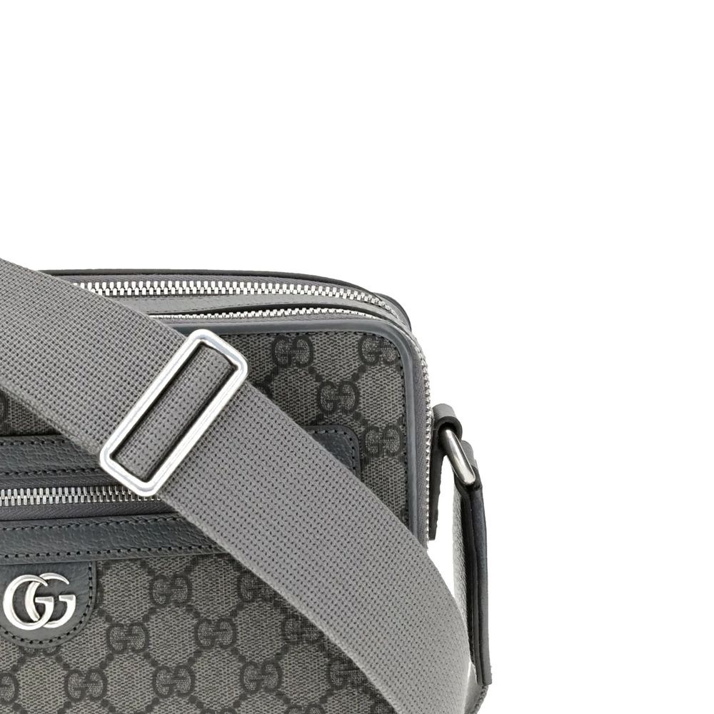 Gucci Gray Fabric Crossbody Bag