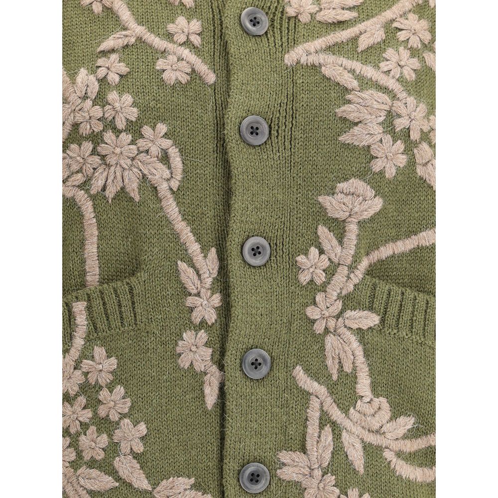 Baziszt Bicolor Alpaca Vicugna Pacos Cardigan