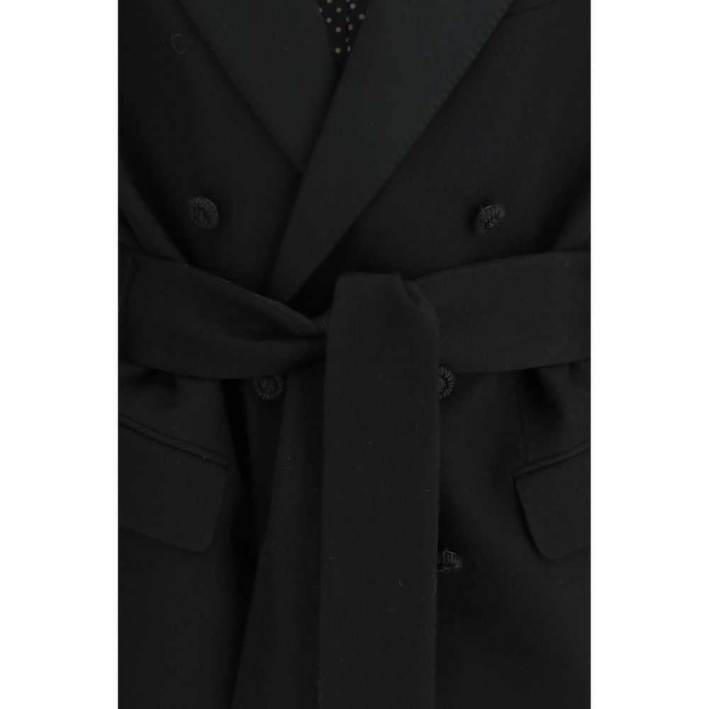 Valentino Black Fleece Wool Blazer