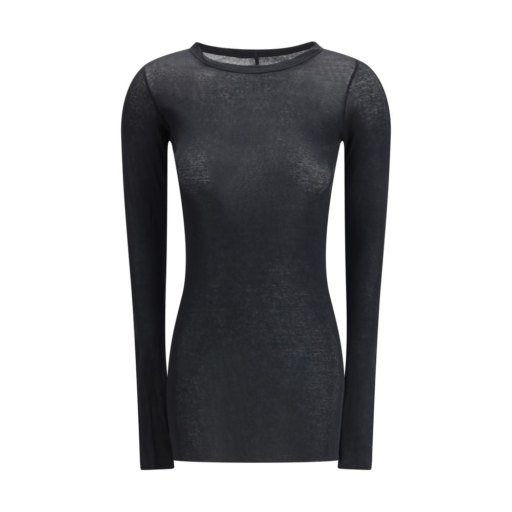 Rick Owens Black Cotton Longsleeve Shirt