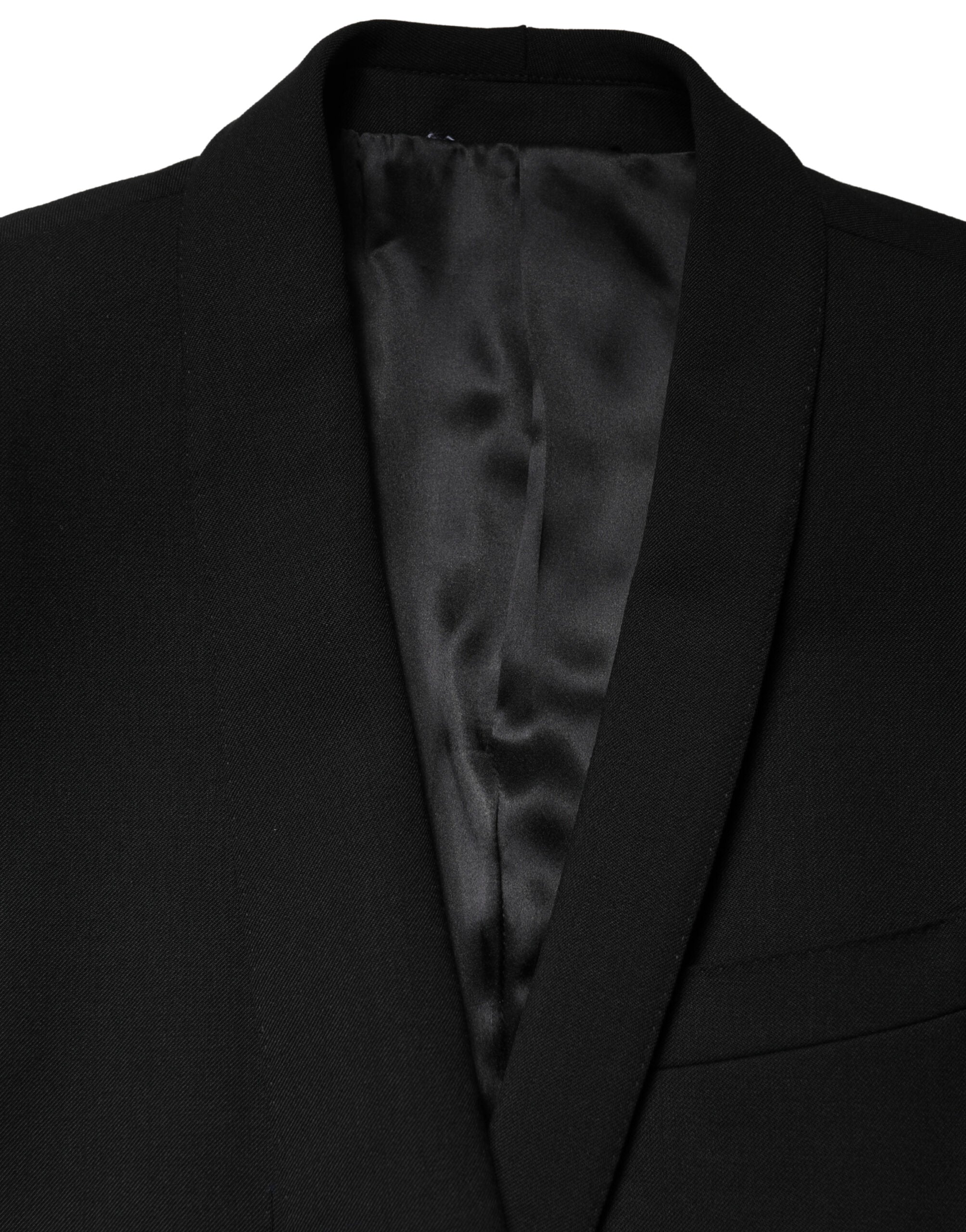 Dolce & Gabbana Black Embellished Single Breasted Blazer