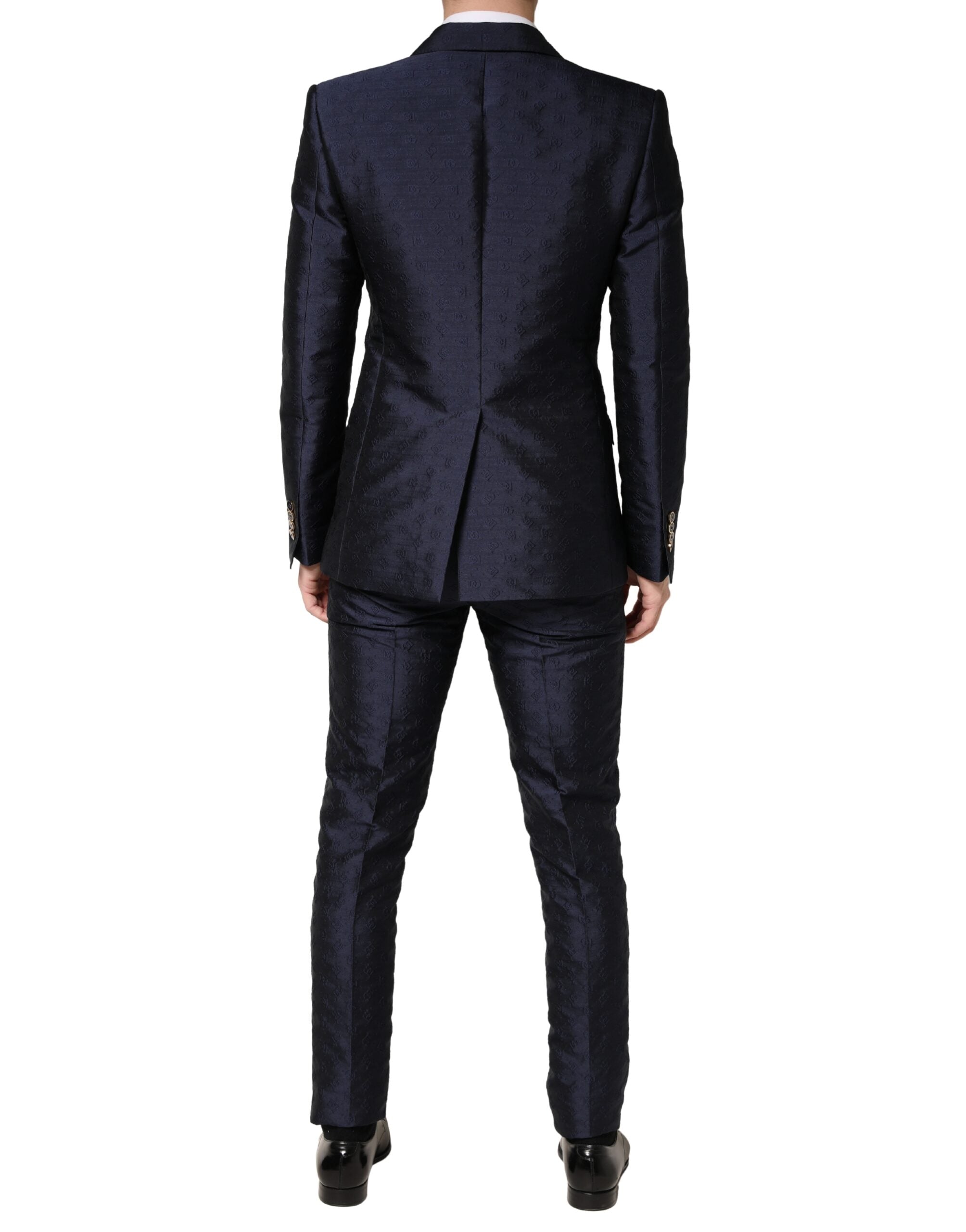 Dolce & Gabbana Dark Blue Double Breasted SICILIA 2 PC Suit