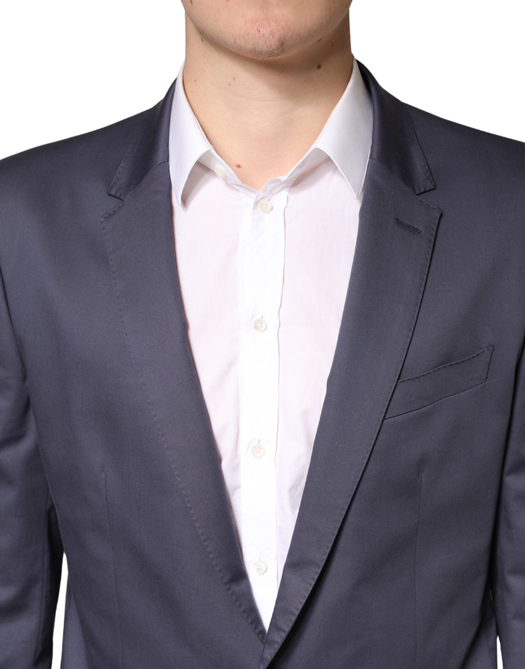 Dolce & Gabbana Blue Single Breasted MARTINI 2 Piece Suit