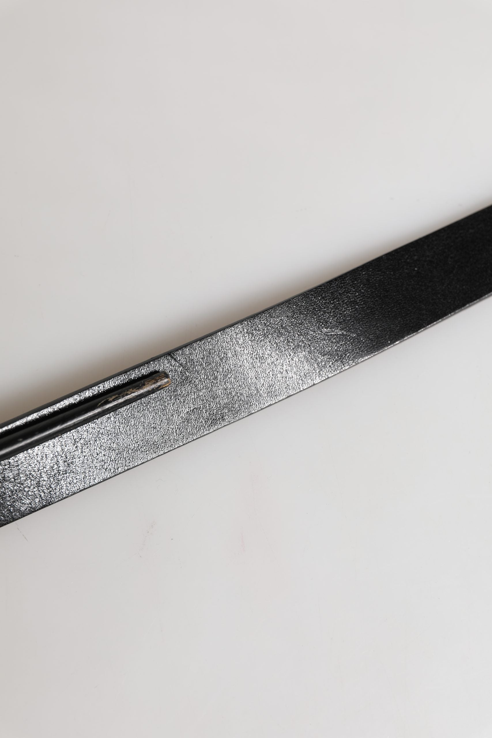 Dolce & Gabbana Men Black Classic Leather Logo Buckle Belt