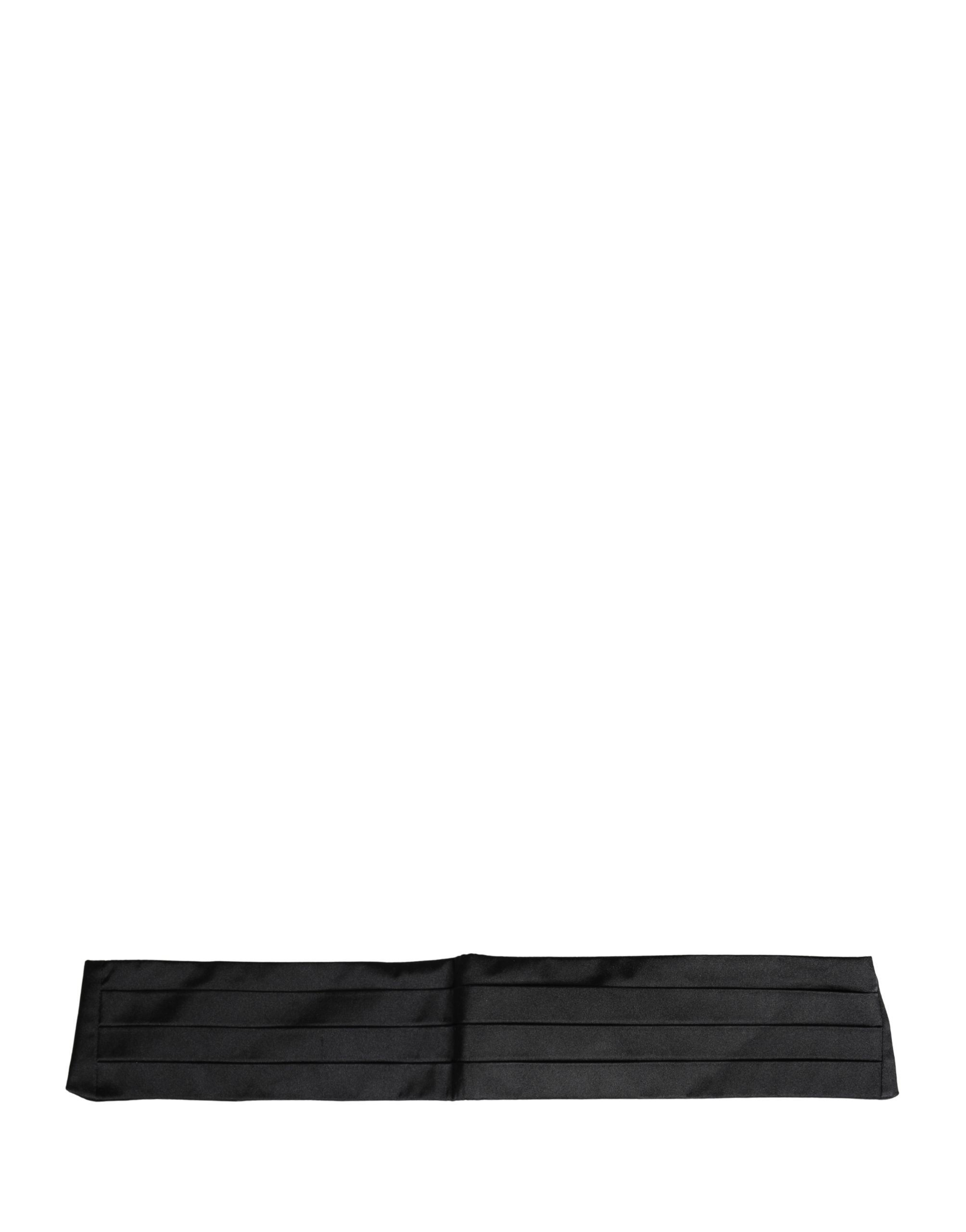 Dolce & Gabbana Black 100% Silk Women Wide Waist Cummerbund