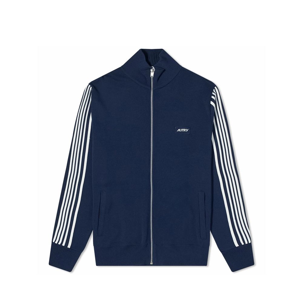 Autry Blue Nylon Cardigan