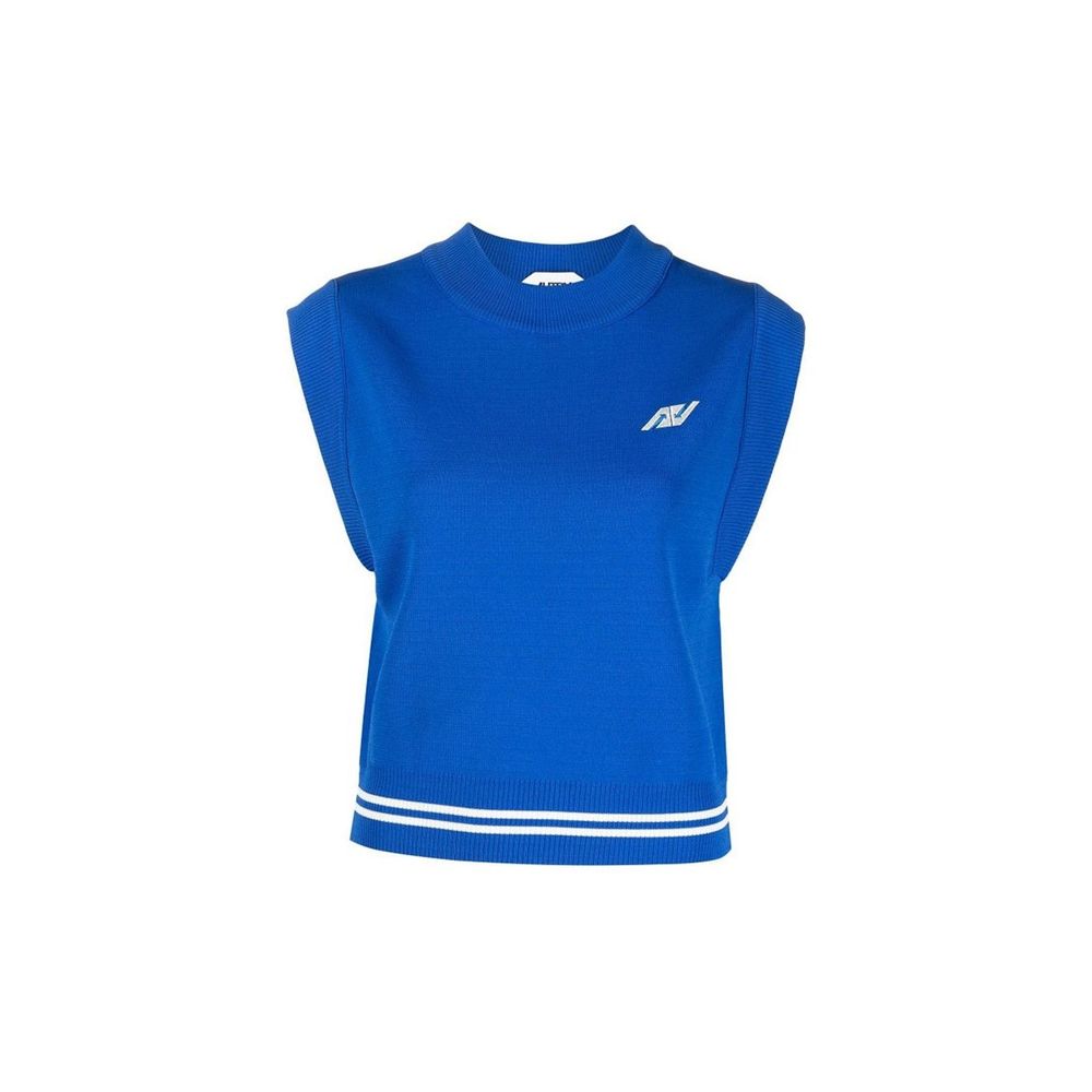 Autry Blue Nylon Waistcoat